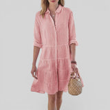 Vestido Midi Rayas Verticales