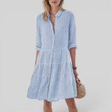 Vestido Midi Rayas Verticales