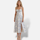 Vestido Midi Corsé Cintura Definida