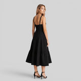 Vestido Midi Corsé Ajustado