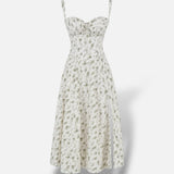 Vestido Midi Corsé Cintura Definida