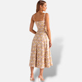 Vestido Midi Corsé Cintura Definida