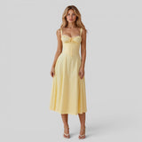 Vestido Midi Corsé Ajustado