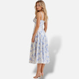 Vestido Midi Corsé Cintura Definida