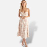 Vestido Midi Corsé Cintura Definida