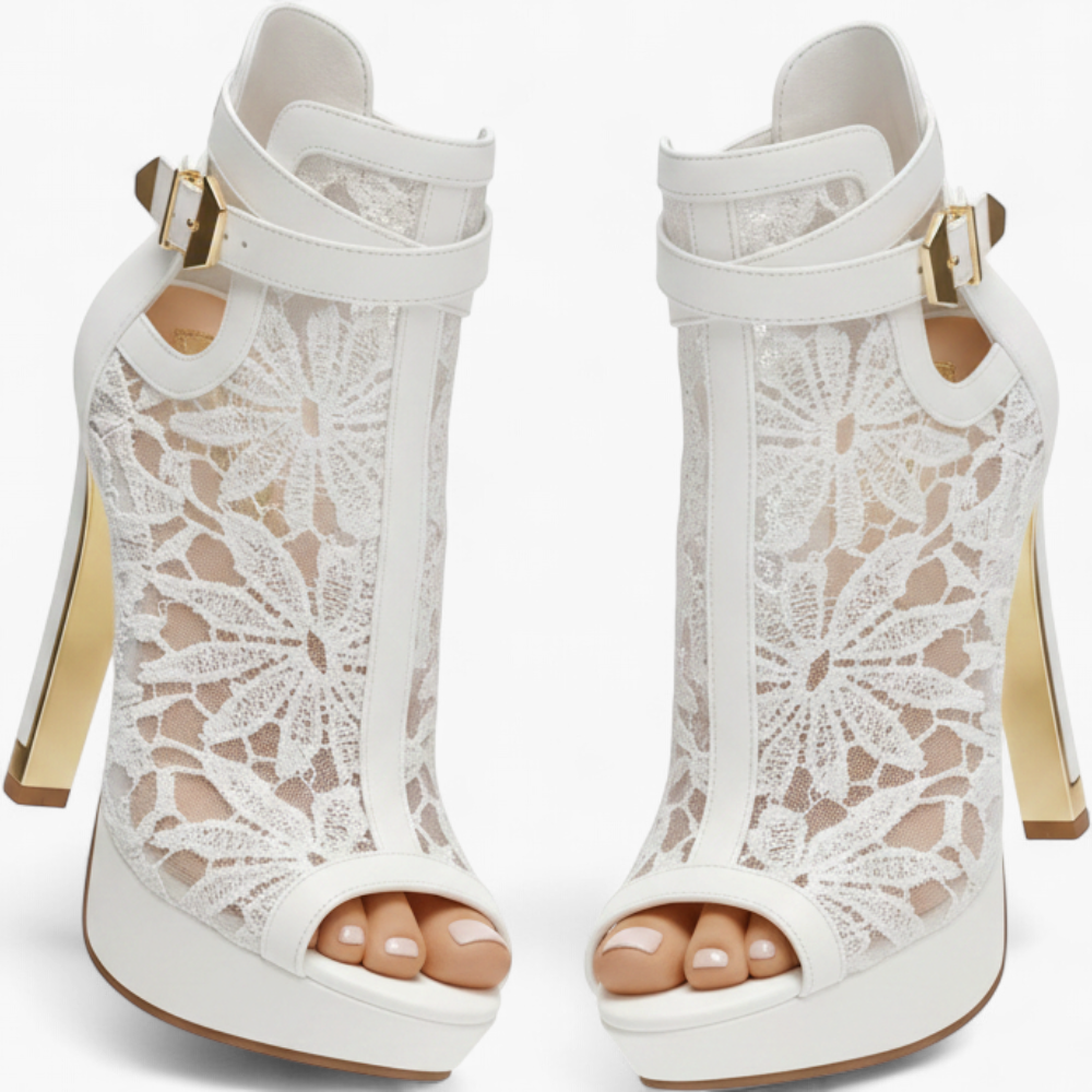 Tacones Luniva - Blanco Marfil - producto 3