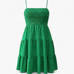 Vestido Fruncido - Esmeralda - producto