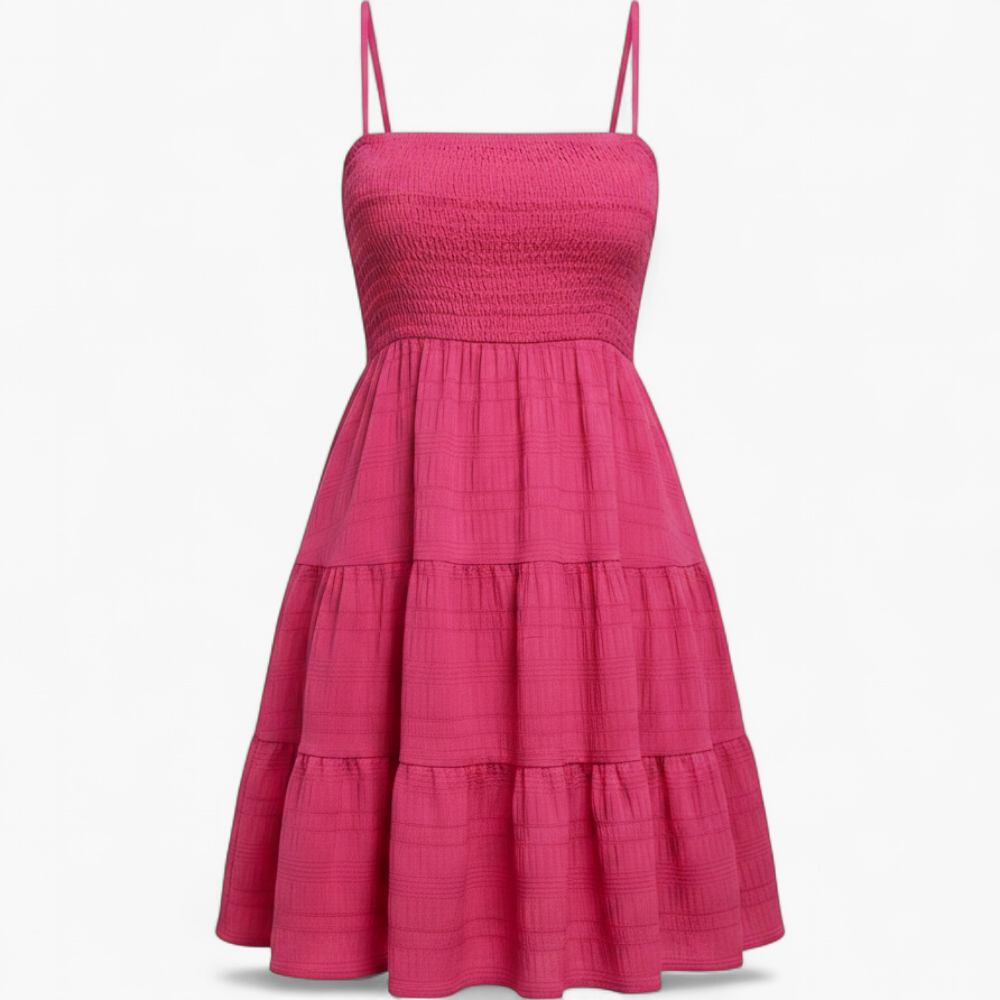 Vestido Fruncido - Fucsia - producto