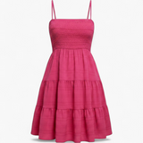 Vestido Fruncido - Fucsia - producto