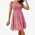 Vestido Fruncido - Rosa - principal