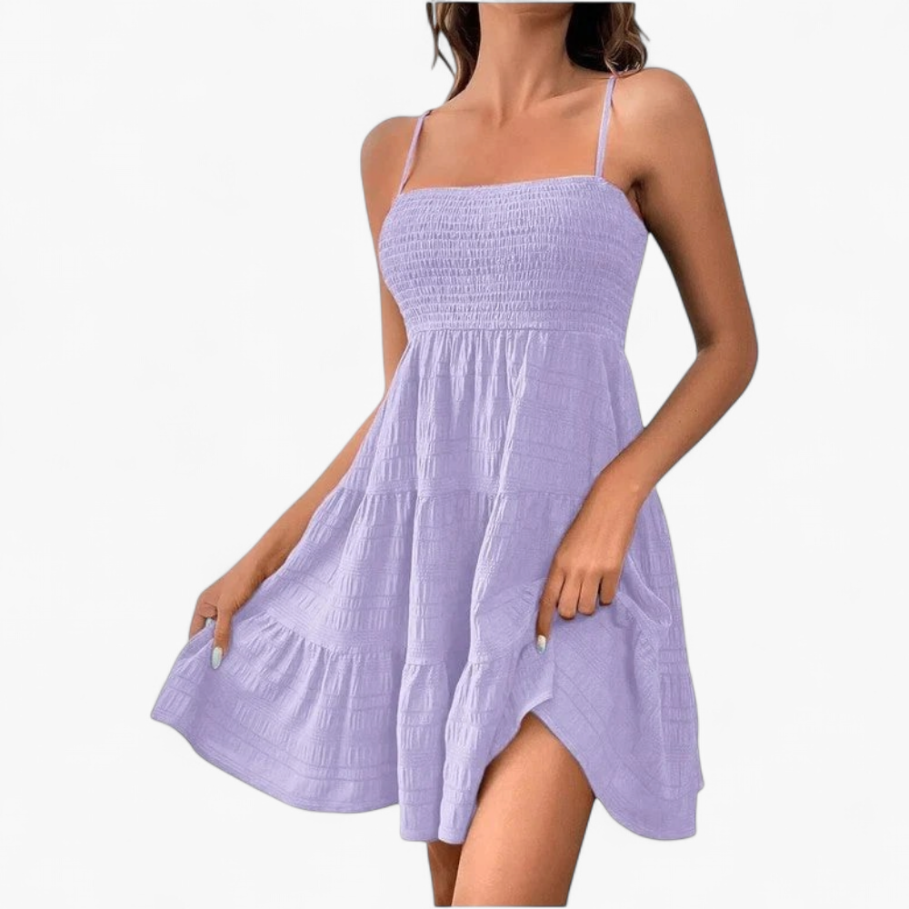 Vestido Fruncido - Lavanda - principal