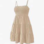 Vestido Fruncido - Beige - producto