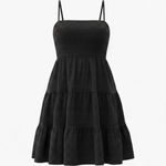 Vestido Fruncido - Negro - producto
