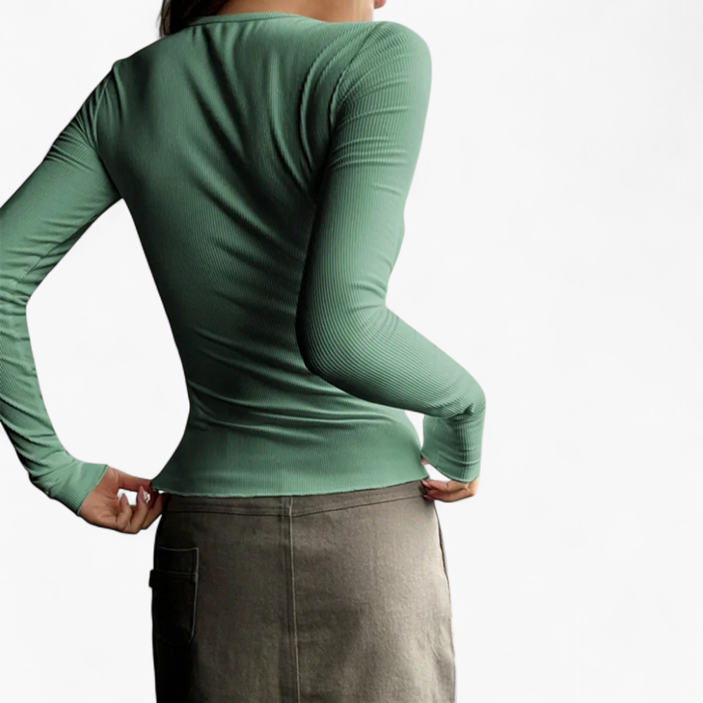 Camiseta Henley - Gris - principal 2