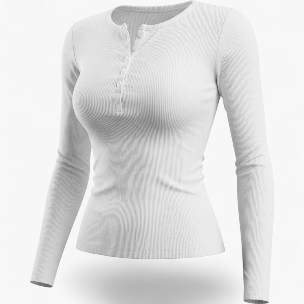 Camiseta Henley - Blanco - producto 1