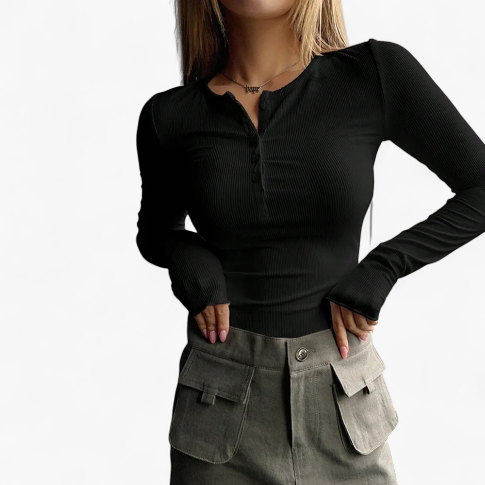 Camiseta Henley - Blanco - principal 2