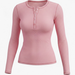 Camiseta Henley - Rosa - producto 1