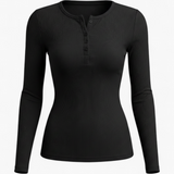 Camiseta Henley - Negro - producto 1