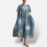 Vestido Estampado Floral Relajado Elegante
