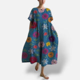 Vestido Estampado Floral Relajado Elegante