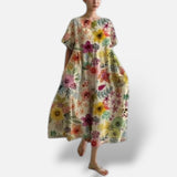 Vestido Estampado Floral Relajado Elegante