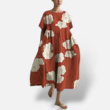 Vestido Estampado Floral Relajado Elegante