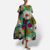 Vestido Estampado Floral Relajado Elegante