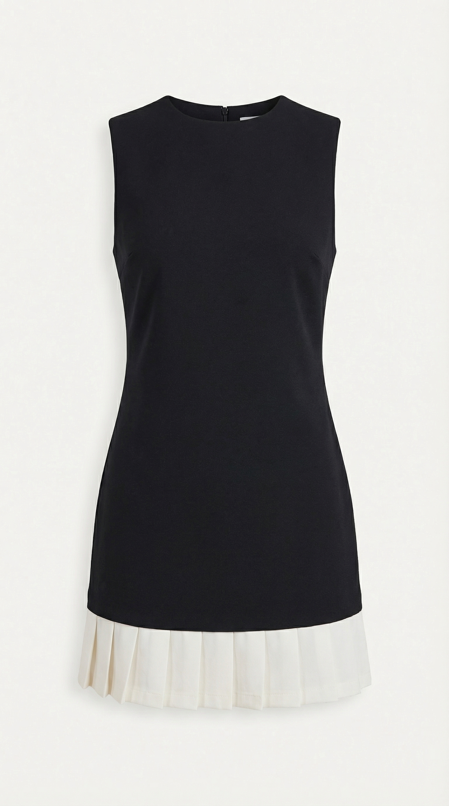 Vestido sin mangas corte A elegante