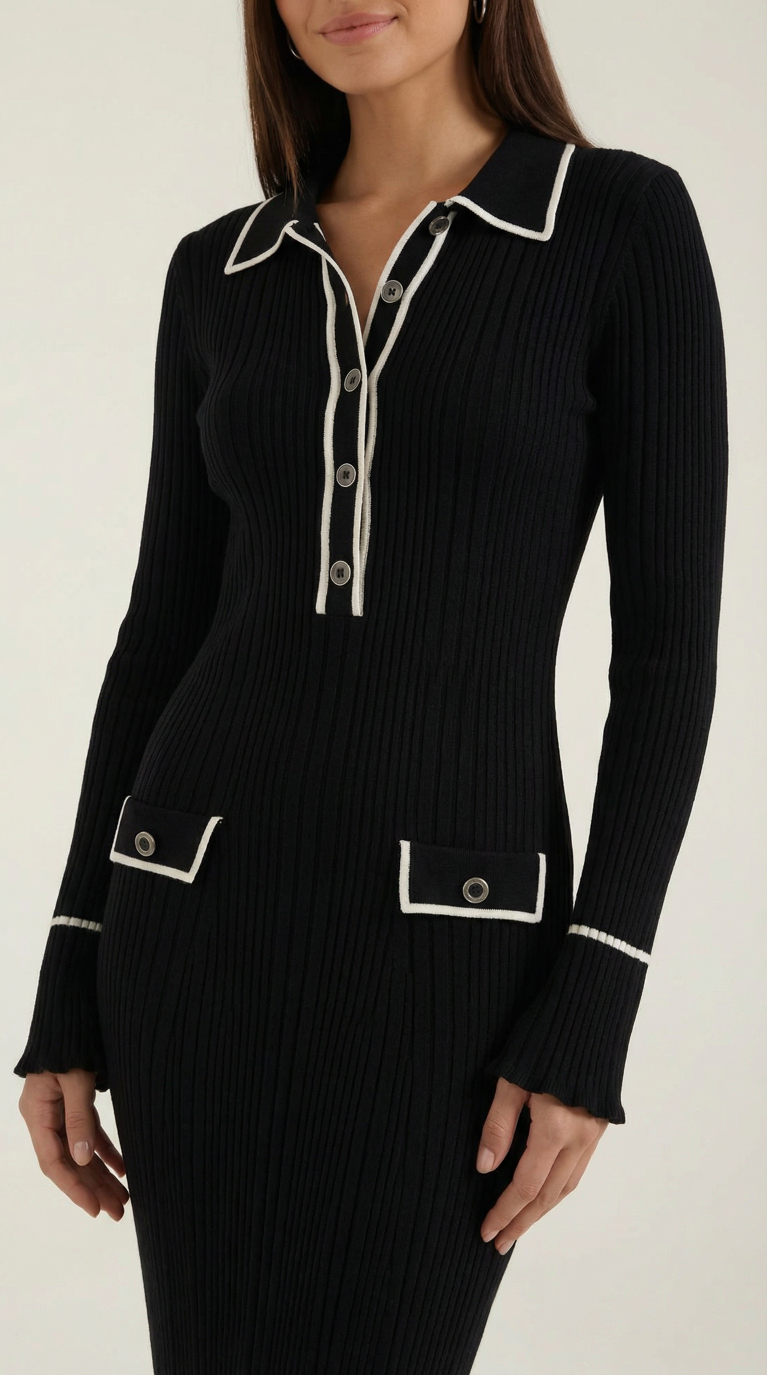 Vestido Maxi Bodycon con Detalle Elegante