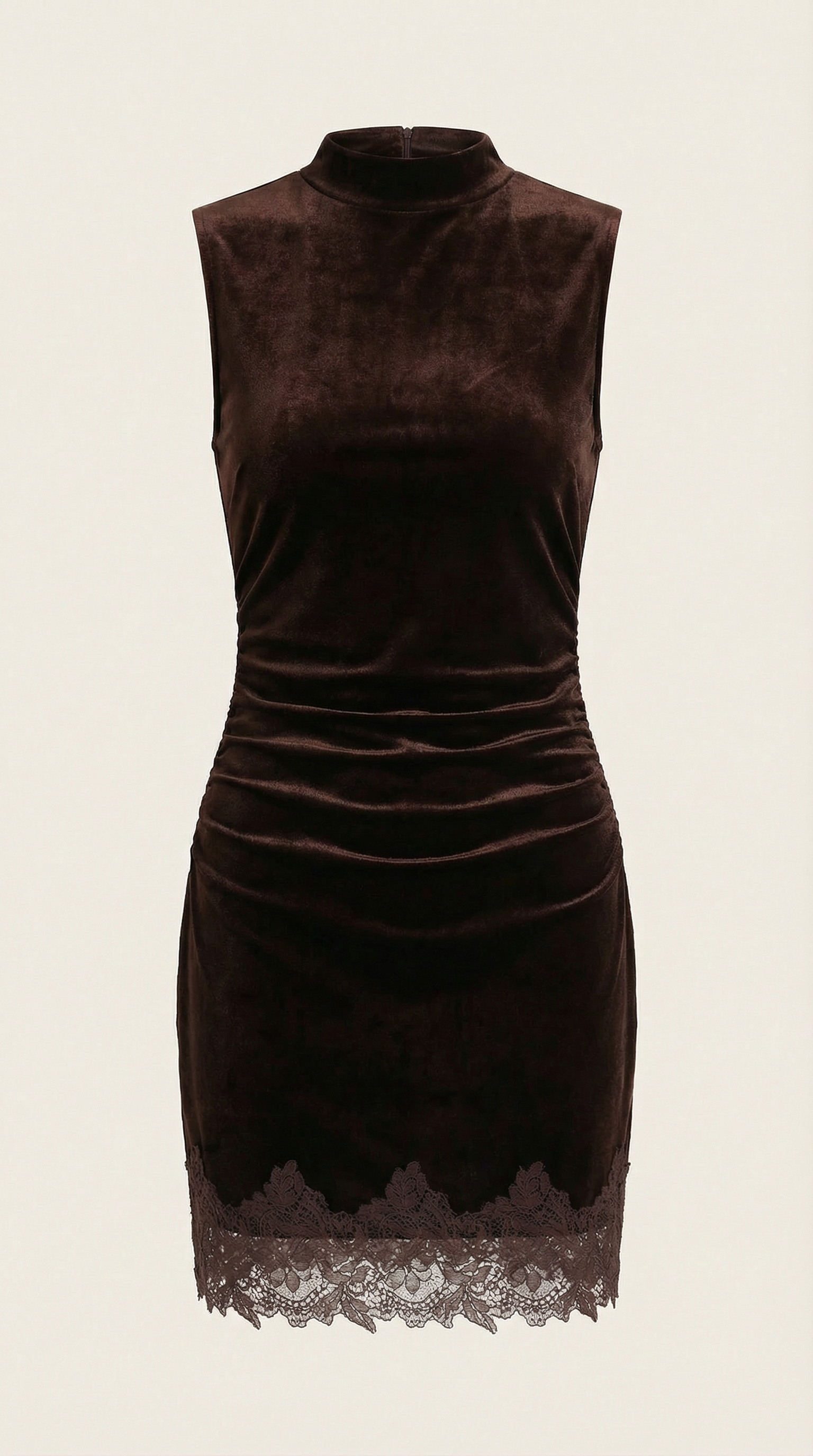 Vestido mini de terciopelo elegante