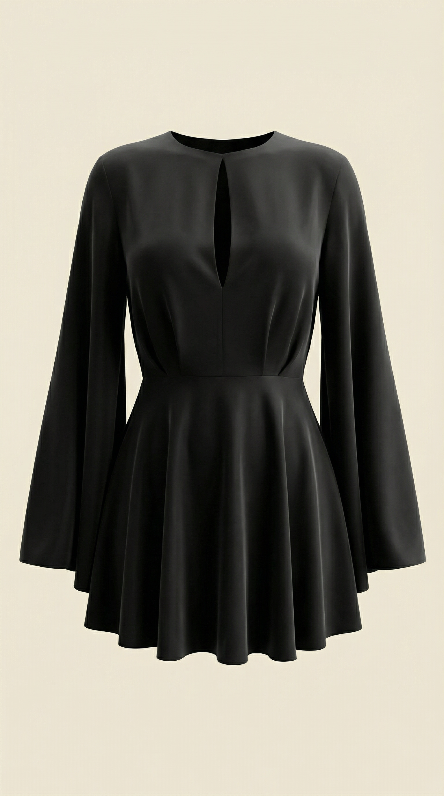 Vestido mini con diseño fluido