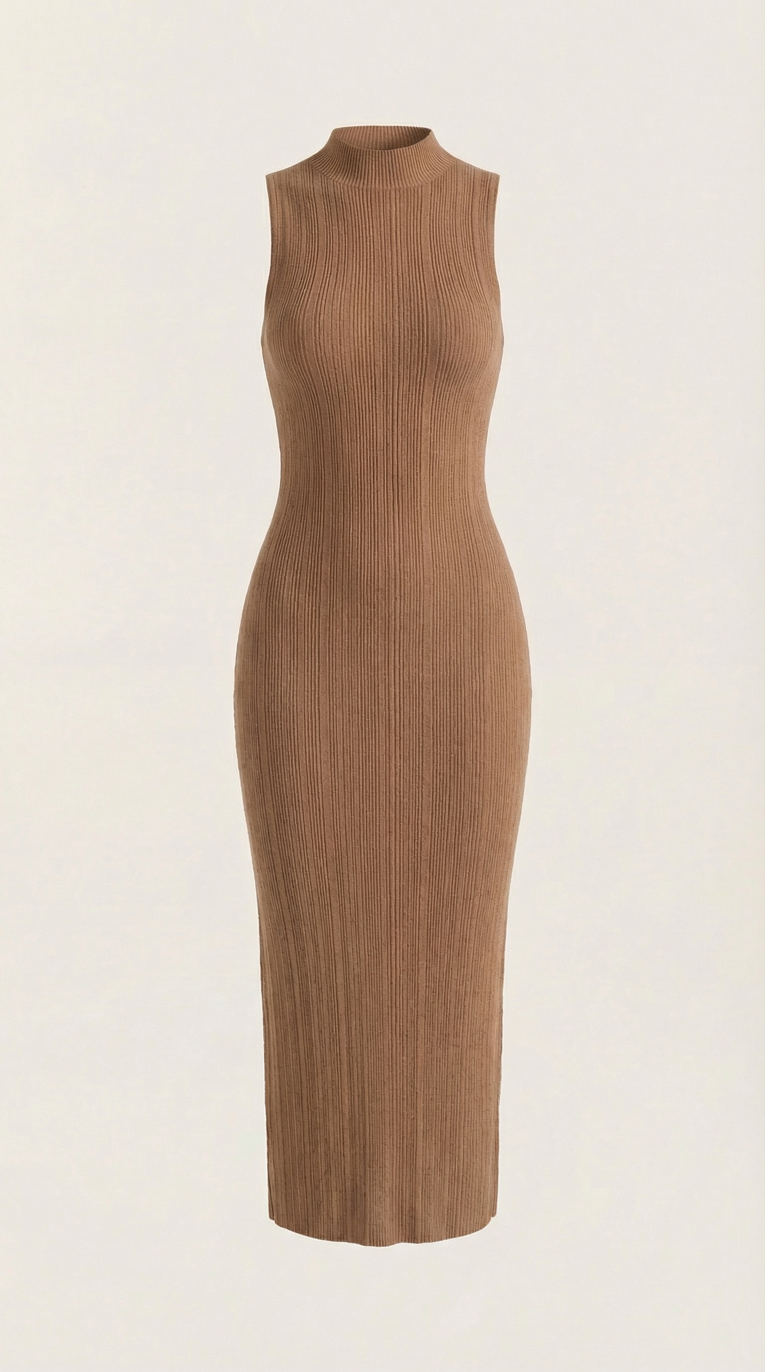 Vestido Bodycon de Cuello Alto Elegante