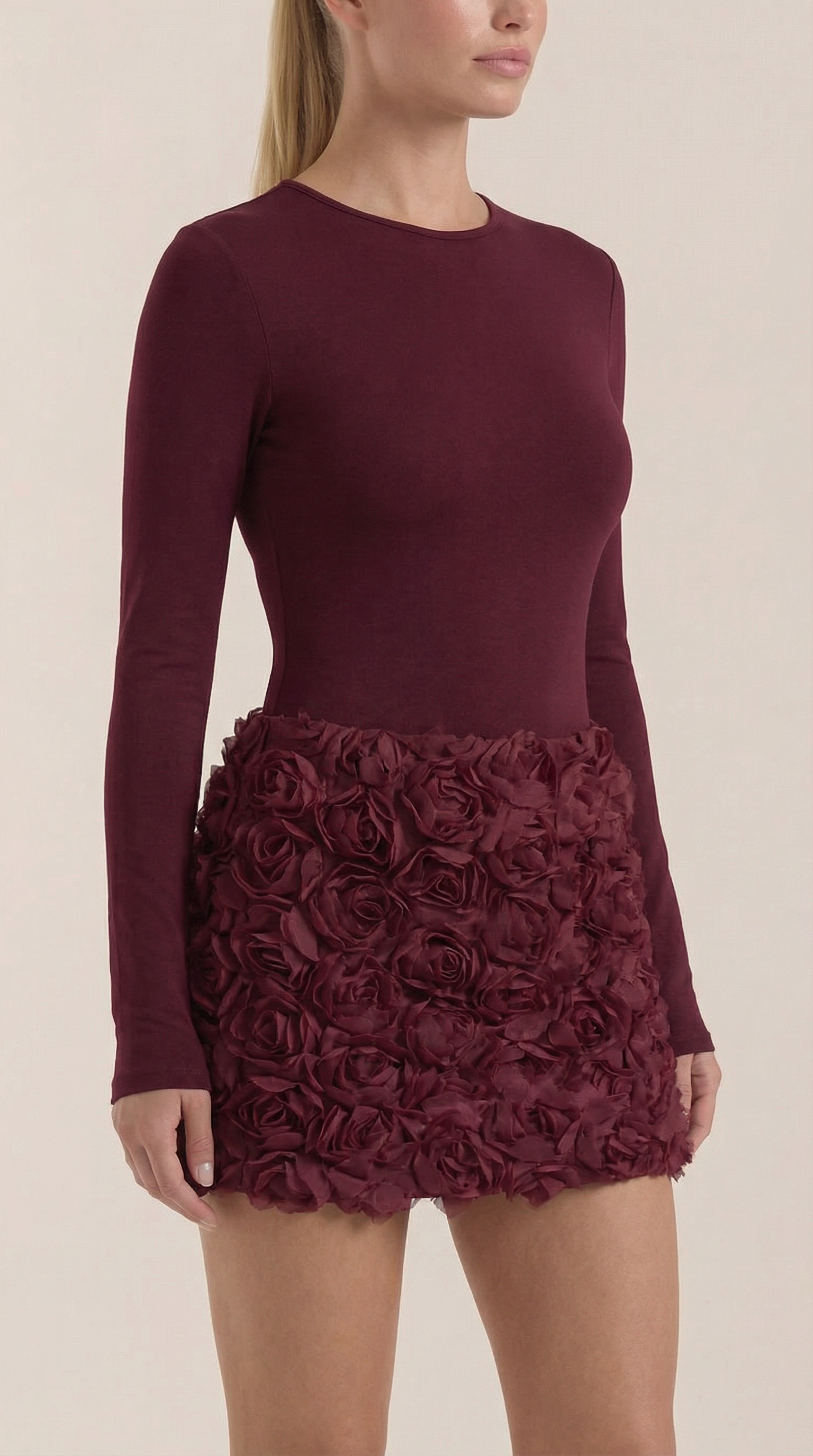 Vestido mini estructura elegante para mujer