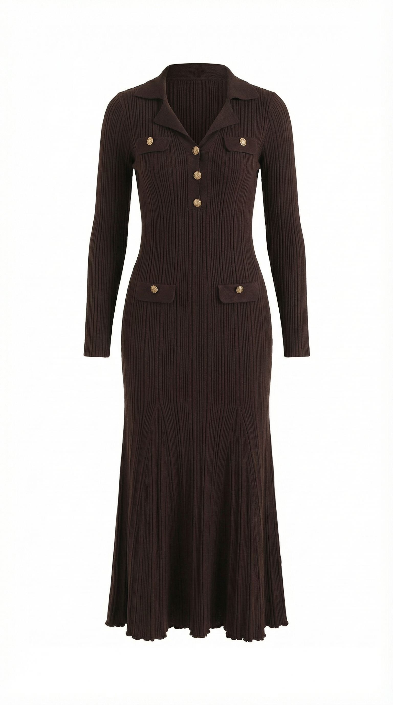 Vestido Maxi de Punto Elegante