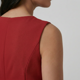 Vestido Midi Crepé Lazo Volante Cruzado